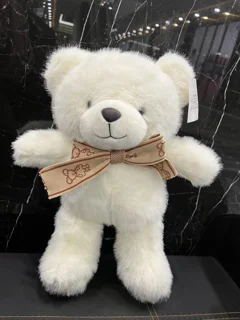 خرس پاپیونی 40 سانت سفید کد 84_565