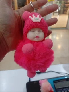 جا کلیدی نوزاد لاکچری فانتزی (سرخابی)